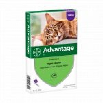 Advantage Desparasitante Gato + 4Kg (Cx 4 Pipetas)