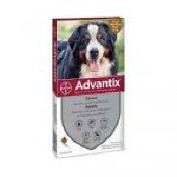 Advantix Pipetas Anti-parasitárias p/ Cão 40-60Kg (CX4 Pipetas)