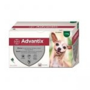 Advantix Pipetas Anti-parasitárias para Cão - 4Kg (CX 24 Pipetas)
