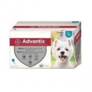 Advantix Pipetas Anti-parasitárias para Cão 4-10Kg (CX 24 Pipetas)